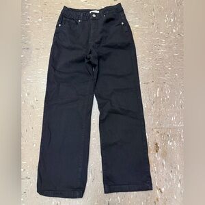 Ettelo Denim Collection Black Straight-Leg Jeans